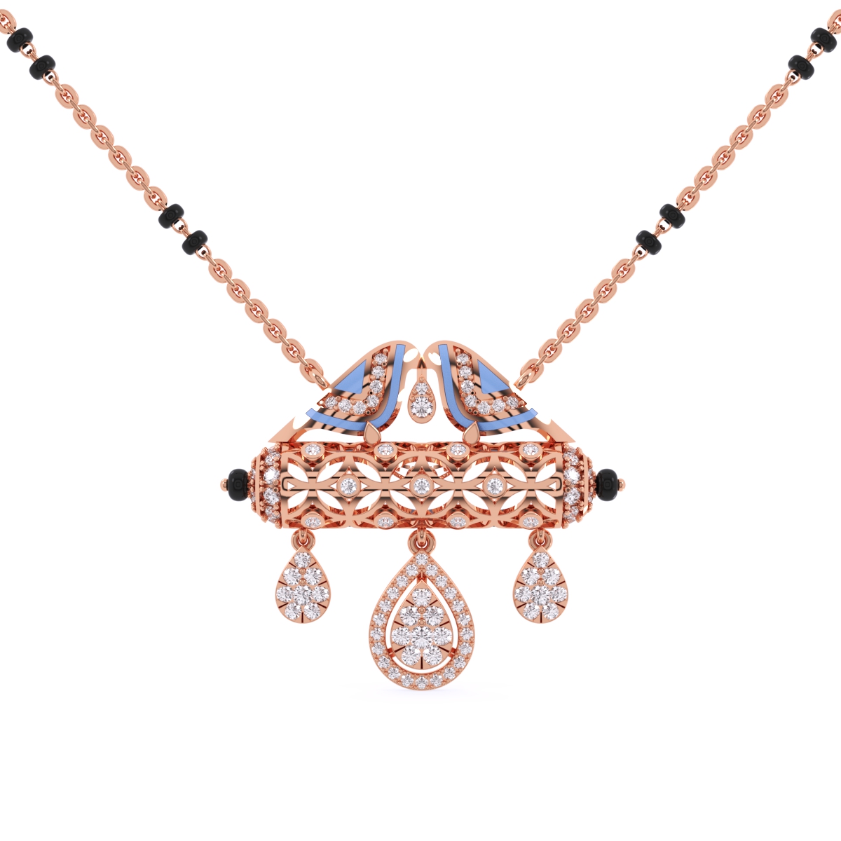 Lavish Cluster Diamond Mangalsutra